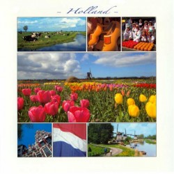 Ansichtkaart holland 15 x 15 cm - 2881 Ansichtkaart holland 15 x 15 cm - 2881