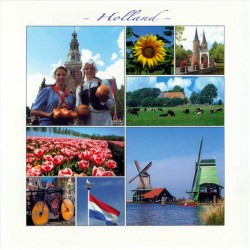 Ansichtkaart holland 15 x 15 cm - 2884 Ansichtkaart holland 15 x 15 cm - 2884