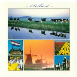 Ansichtkaart holland 15 x 15 cm - 2886 Ansichtkaart holland 15 x 15 cm - 2886