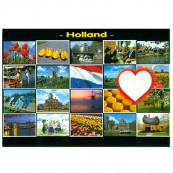 Postkarte holland a6 ausschnitt hart  - st847 Postkarte holland a6 ausschnitt hart  - st847
