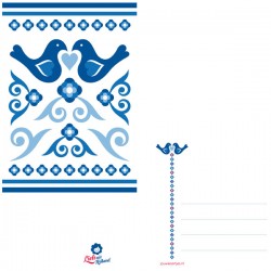 Postkarte holland vogels delfter blau Postkarte holland vogels delfter blau