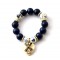 Armband delfter blau perle m