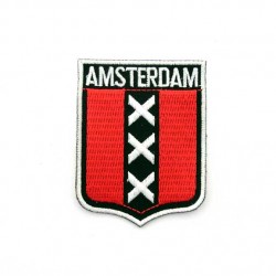 Badge mouw-embleem patch amsterdam kruizen Badge mouw-embleem patch amsterdam kruizen