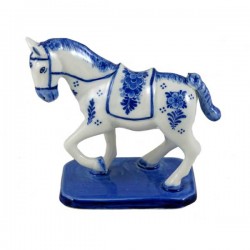 Statuette delfter blau pferd Statuette delfter blau pferd