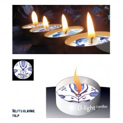 D-light teelichte mit delft blue tulpe D-light teelichte mit delft blue tulpe