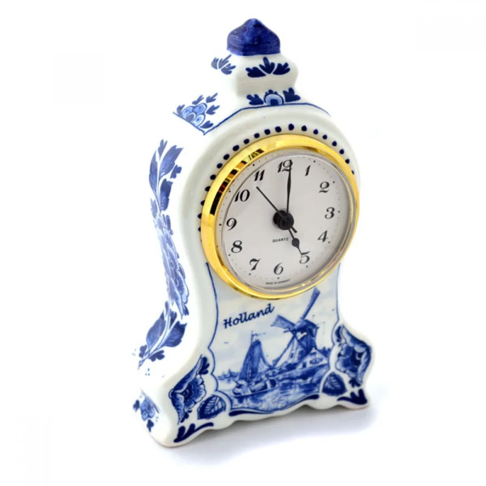 klokken en uurwerken Delfts blauw klok holland staand verticaal