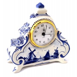 Delfter blau uhr landschaft stehen gross Delfter blau uhr landschaft stehen gross