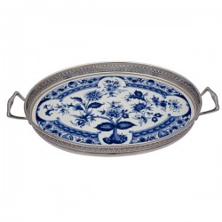Tablett delfter blau blumen gross Tablett delfter blau blumen gross