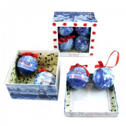 Holland weihnachtskugeln delfter blau mühle tulpe 6 cm Holland weihnachtskugeln delfter blau mühle tulpe 6 cm
