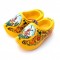Wooden shoes holland yellow 14 cm