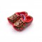 Houten klompen 6 cm holland rood goud