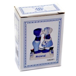 Küssendes paar tulpen multi farbe delfter blau 8 cm