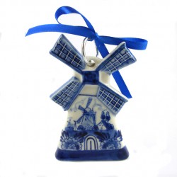 Christmas ornament windmill delfter blau 10 cm Christmas ornament windmill delfter blau 10 cm