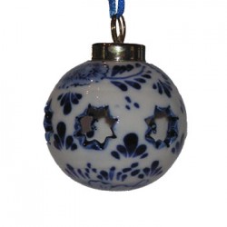 Weihnachtskugel delfter blau offenen stern 5 cm Weihnachtskugel delfter blau offenen stern 5 cm