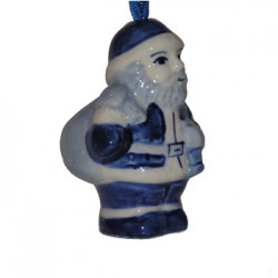 Santa claus delft blue 6,5 cm Santa claus delft blue 6,5 cm