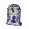 Clock holland delft blue relief portrait