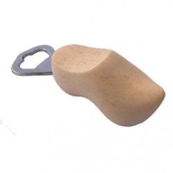 Klomp flesopener hout blank Klomp flesopener hout blank