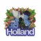 Magneet holland 2d tulpen kussend paar
