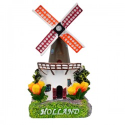 Magneet holland molen tulpen polystone Magneet holland molen tulpen polystone