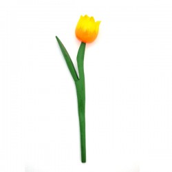 Mini holz tulpe glänzend gelb orange 18 cm Mini holz tulpe glänzend gelb orange 18 cm