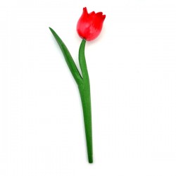 Mini wooden tulip shiny red 18 cm Mini wooden tulip shiny red 18 cm
