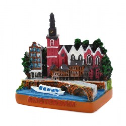 Miniature old church square amsterdam Miniature old church square amsterdam