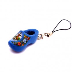 Mobiltelefonanhänger holzschuhe blau mühle Mobiltelefonanhänger holzschuhe blau mühle