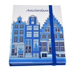 Notizbuch amsterdam grachtenhaus blau Notizbuch amsterdam grachtenhaus blau