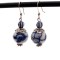 Delft blue earrings pendant classic beads