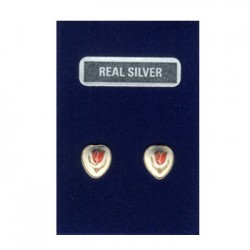 Ohrringe steckers silber herz polychrome tulpe 8 mm Ohrringe steckers silber herz polychrome tulpe 8 mm
