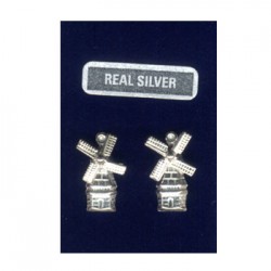 Ohrringe steckers silber mühle rotierende klingen Ohrringe steckers silber mühle rotierende klingen