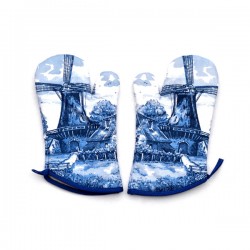 Ofenhandschuhe delfter blau mühle Ofenhandschuhe delfter blau mühle