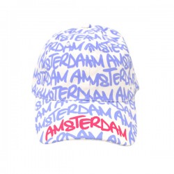 Baseball cap white purple chars amsterdam robin ruth Baseball cap white purple chars amsterdam robin ruth