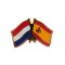 Pin / broche vlag nederland - spanje