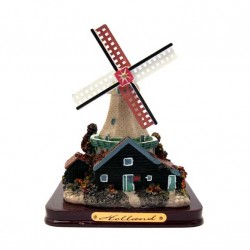 Polystone windmill gauntry grey on house 12 cm Polystone windmill gauntry grey on house 12 cm