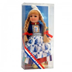 Handgefertigte kostüm porzellanpuppe mädchen blau 17 cm Handgefertigte kostüm porzellanpuppe mädchen blau 17 cm