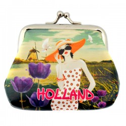 Portemonnee knip holland robin ruth claire clip fuchsia Portemonnee knip holland robin ruth claire clip fuchsia