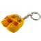 Sleutelhanger paar houten klompjes boeren 4 cm