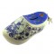 Wooden shoe bank delft blue with locker