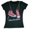 T-shirt amsterdam red shoes schwarz ladyfit