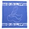 Theedoek  klomp tulp blauw