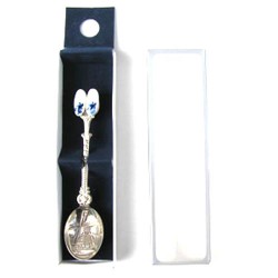 Teaspoon pair delft blue cloggies Teaspoon pair delft blue cloggies