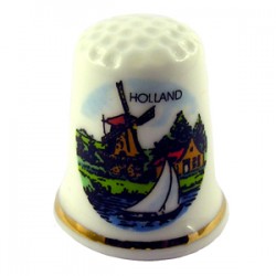 Vingerhoedje holland molen bootje kleur Vingerhoedje holland molen bootje kleur