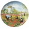 Wall plate van hunnik tulips pickers color