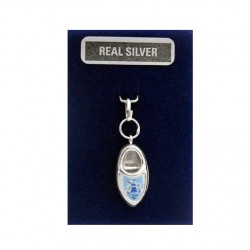 Silber charm klumpchen blau 17 mm Silber charm klumpchen blau 17 mm